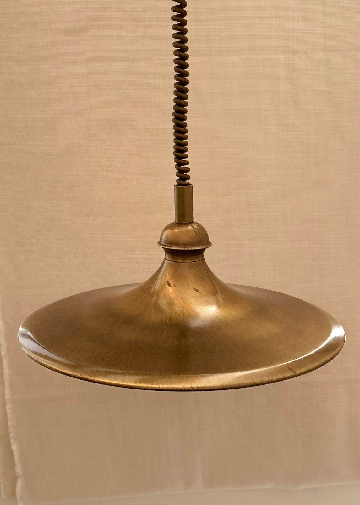 Hanglamp Scandinavisch verstelbaar vibtage IZGS, Scandinavisch Granny core Light Academia, Zo goed als nieuw, Metaal, E27 (groot)