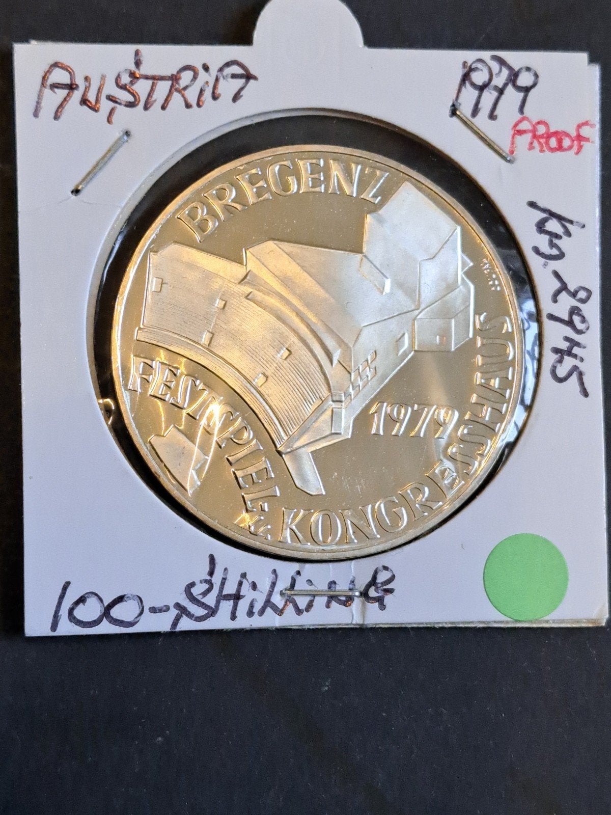 Oostenrijk 100 schilling 1979 proof, Ophalen of Verzenden, Oostenrijk, Losse munt, Zilver