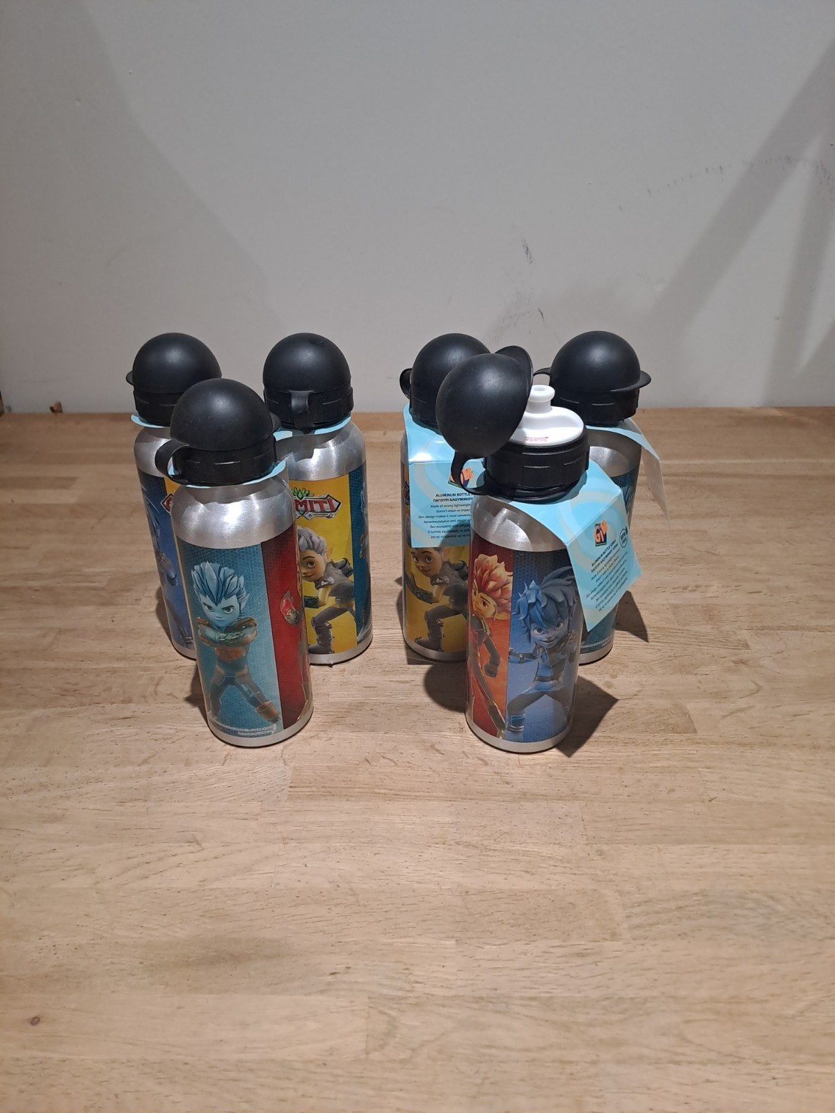6 Gormiti Aluminium Waterflessen 520ml - Nieuw, Onbekend, Nieuw, Ophalen of Verzenden, Onbekend