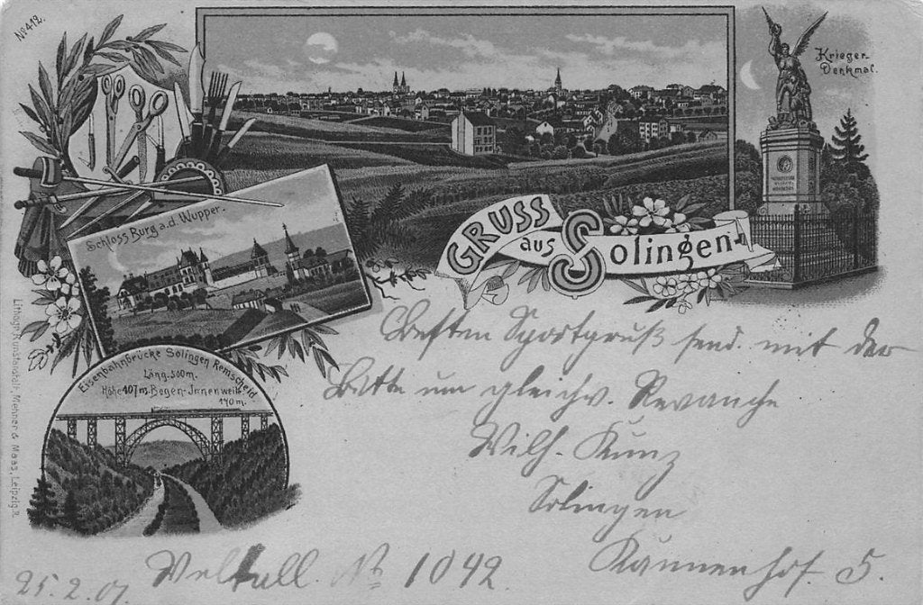 702-131-019 Solingen, Verzenden, Voor 1920, Duitsland