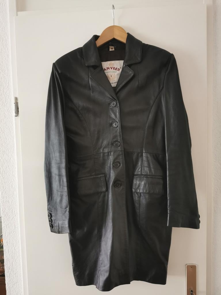 TANVER LEER JAS  - M, TANVER, Overige kleuren, Zo goed als nieuw, Verzenden