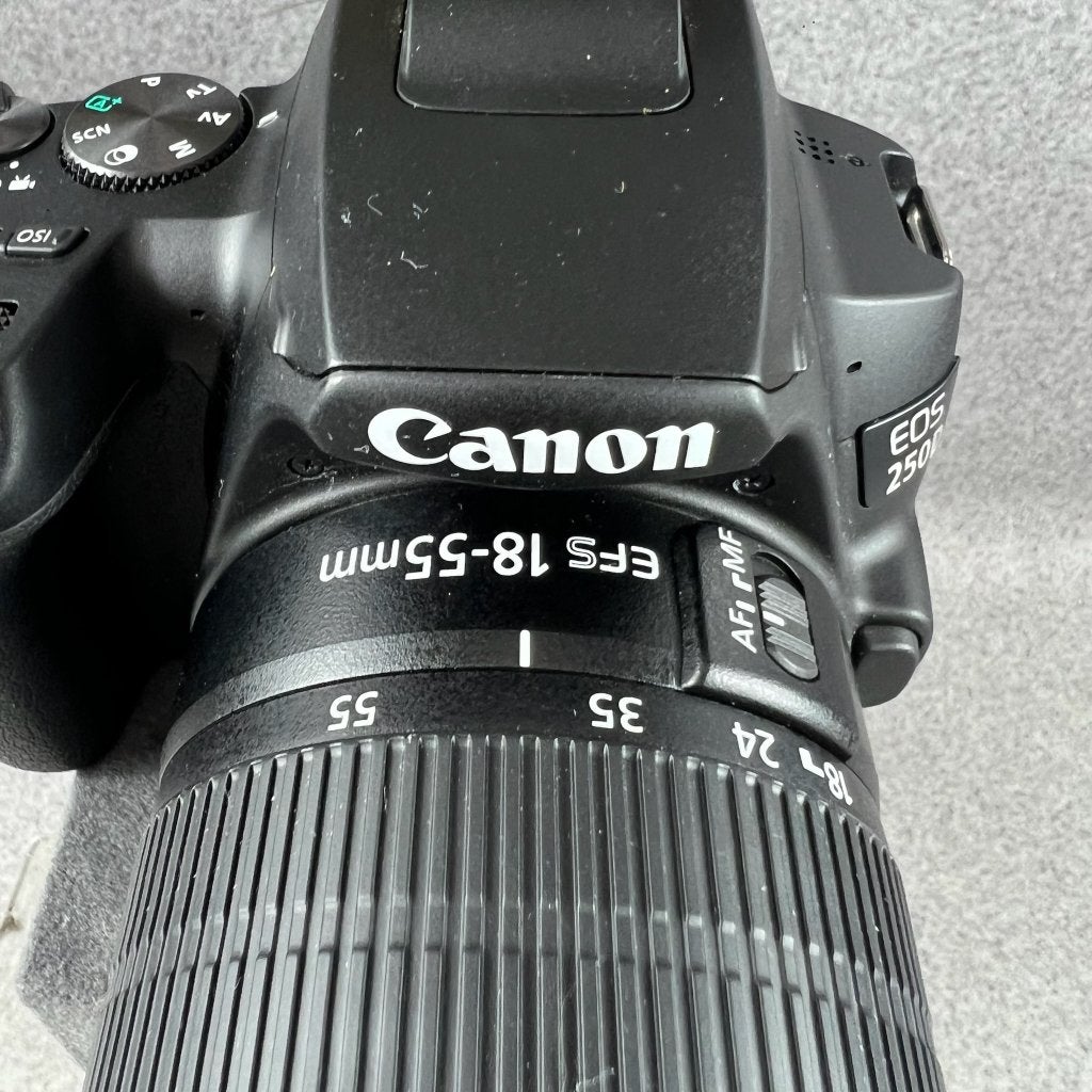 Canon EOS 250 camera + 18-55 lens | met lader | 407654, Audio, Tv en Foto, Gebruikt, Spiegelreflex, Canon, Ophalen of Verzenden