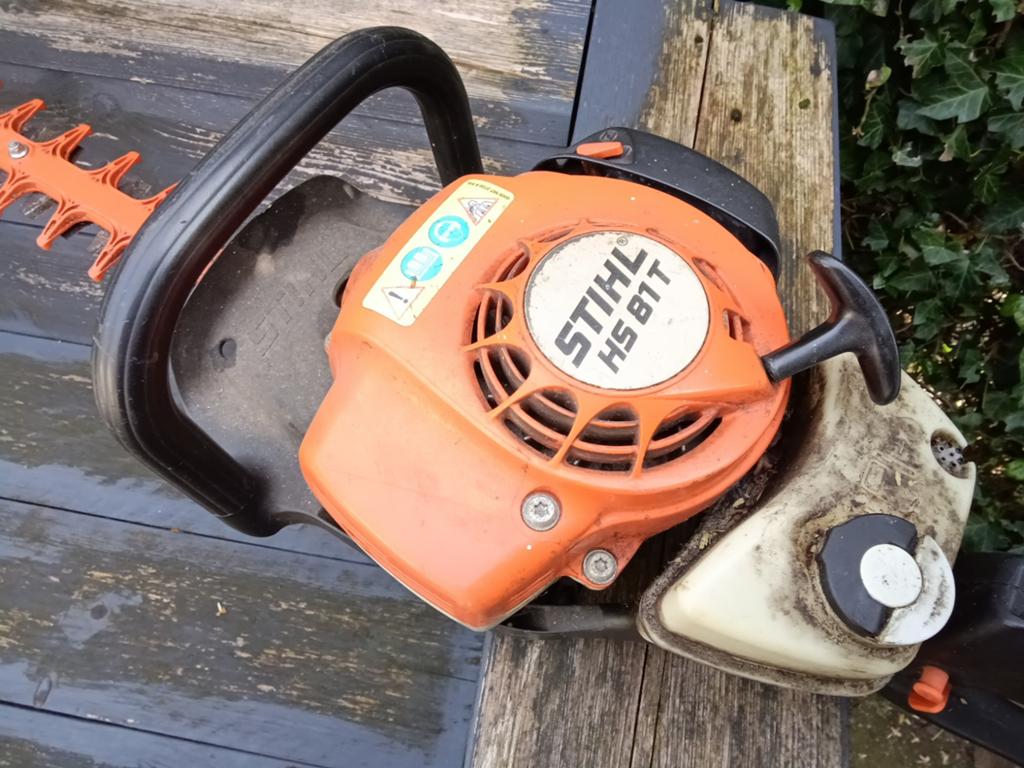 Stihl HS 81T Heggenschaar - Benzine, Tuin en Terras, Heggenscharen, Ophalen, Gebruikt, Benzine
