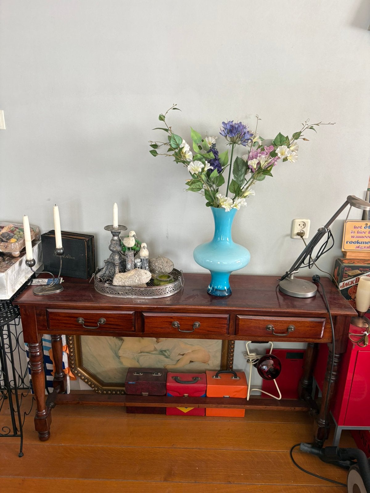 Sidetable in top staat 140 cm breed, 35 cm diep, 75 cm hoog, Huis en Inrichting, Tafels | Sidetables, Ophalen, 100 tot 150 cm
