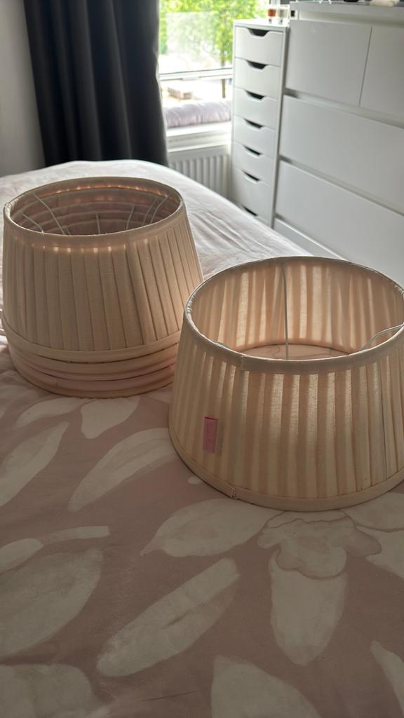 Riviera Maisom lampenkappen 2x, Gebruikt, Overige kleuren, Rond, Ophalen of Verzenden