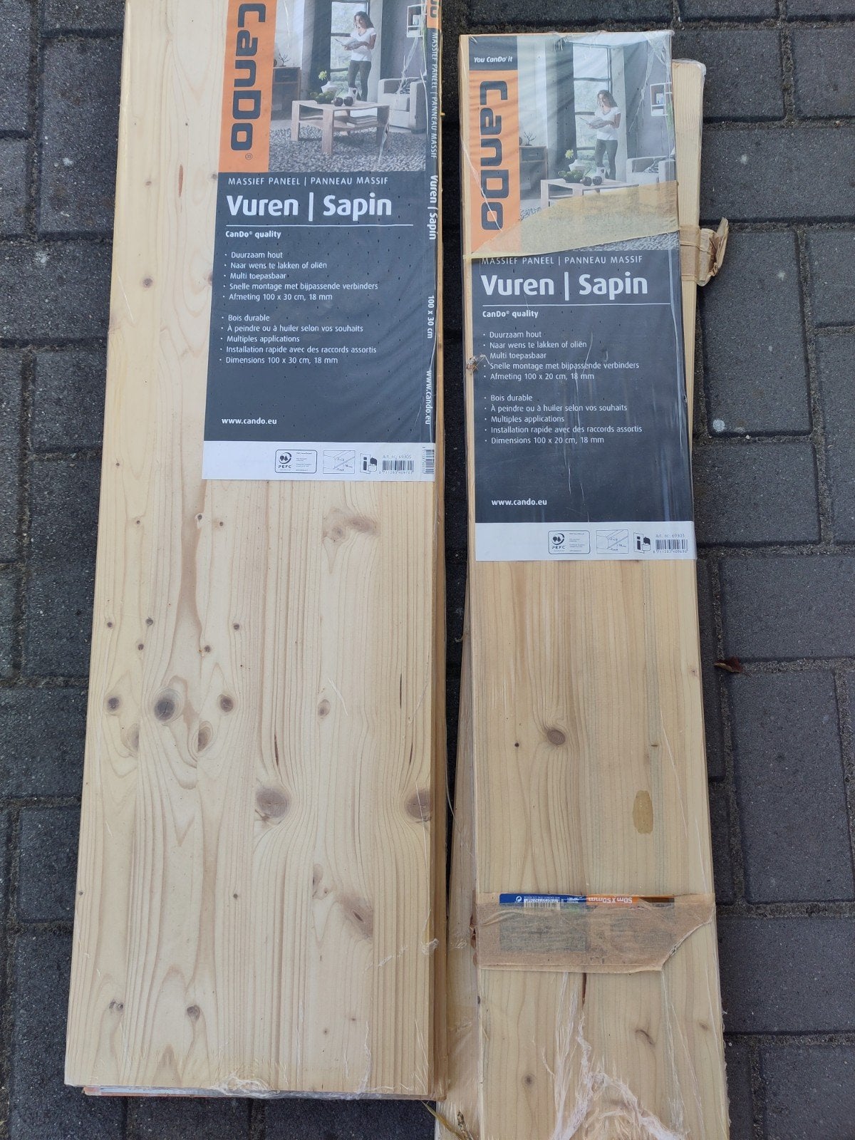 Can Do massieve panelen, Ophalen, Zo goed als nieuw, Hout
