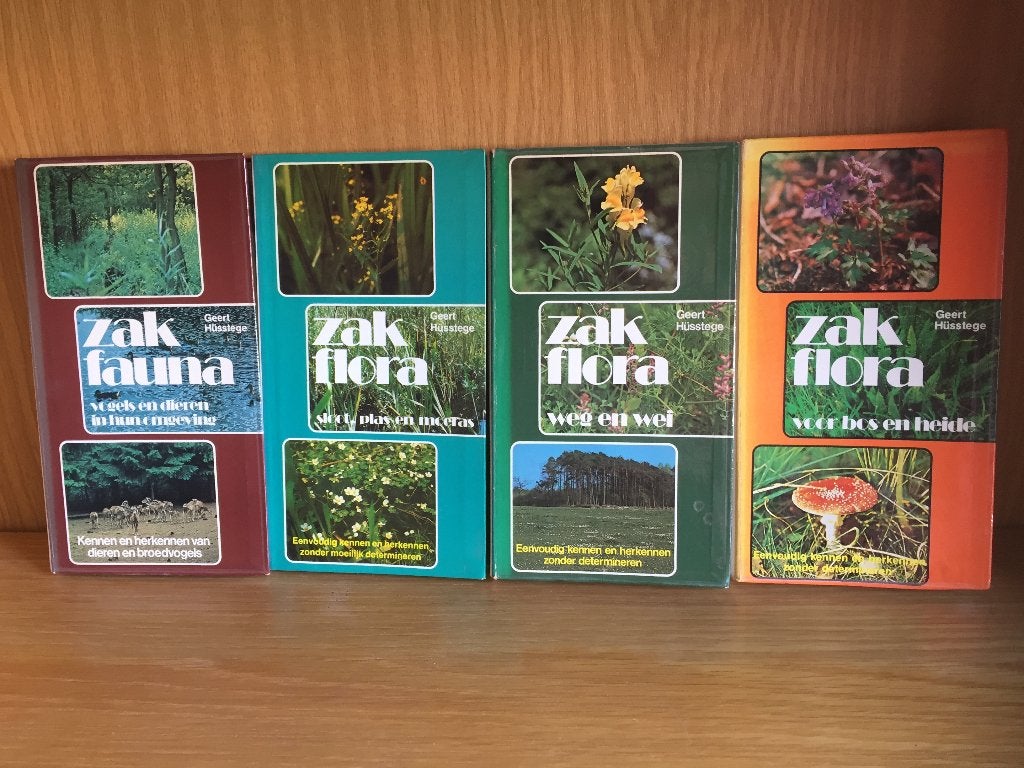Geert Hüsstege: 4 planten/dieren / flora- en fauna gidsen, Ophalen of Verzenden, Zo goed als nieuw, Bloemen, Planten en Bomen