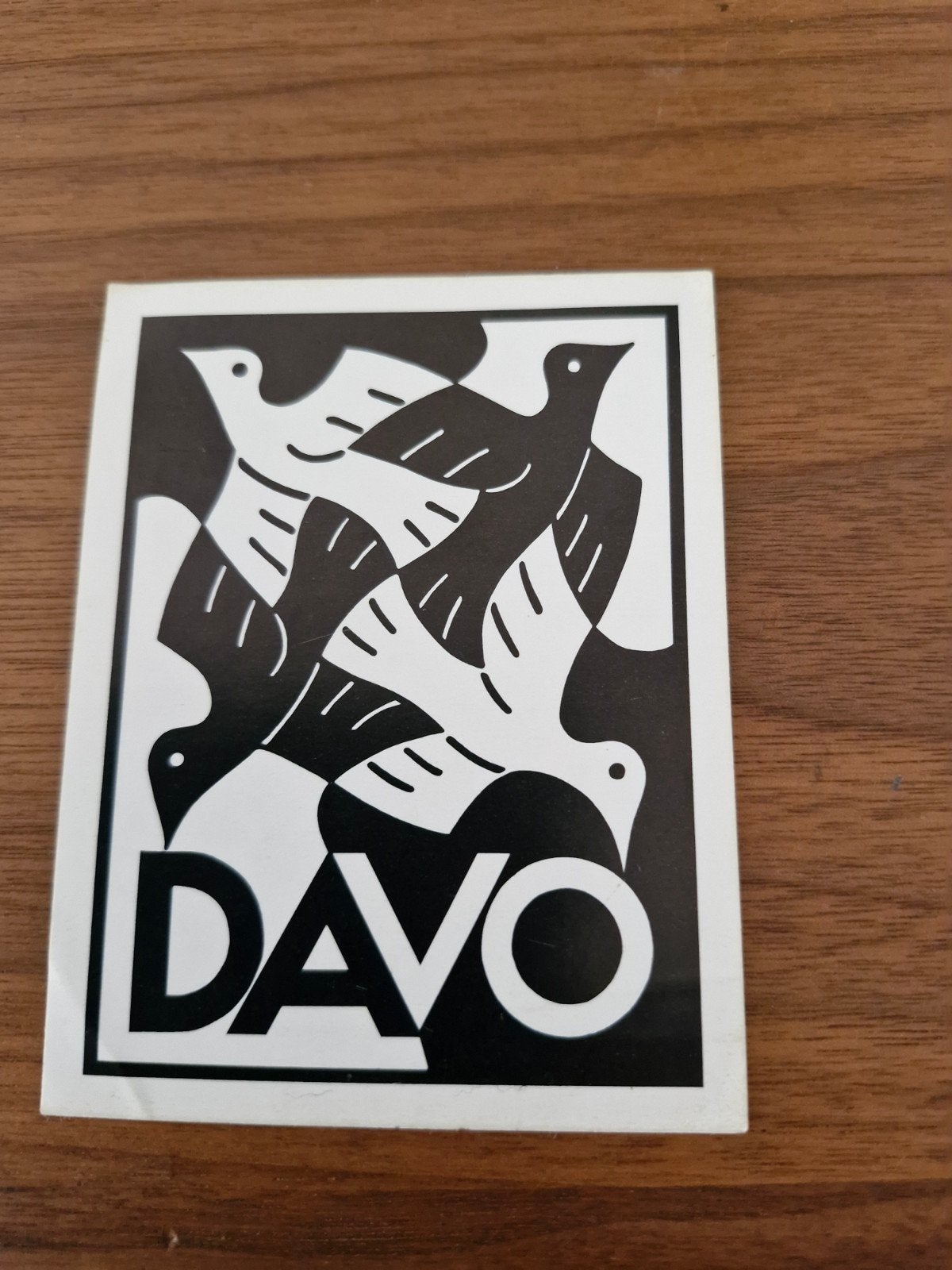 8536 DAVO postzegelalbum sticker/etiket, Ophalen of Verzenden, Gebruikt