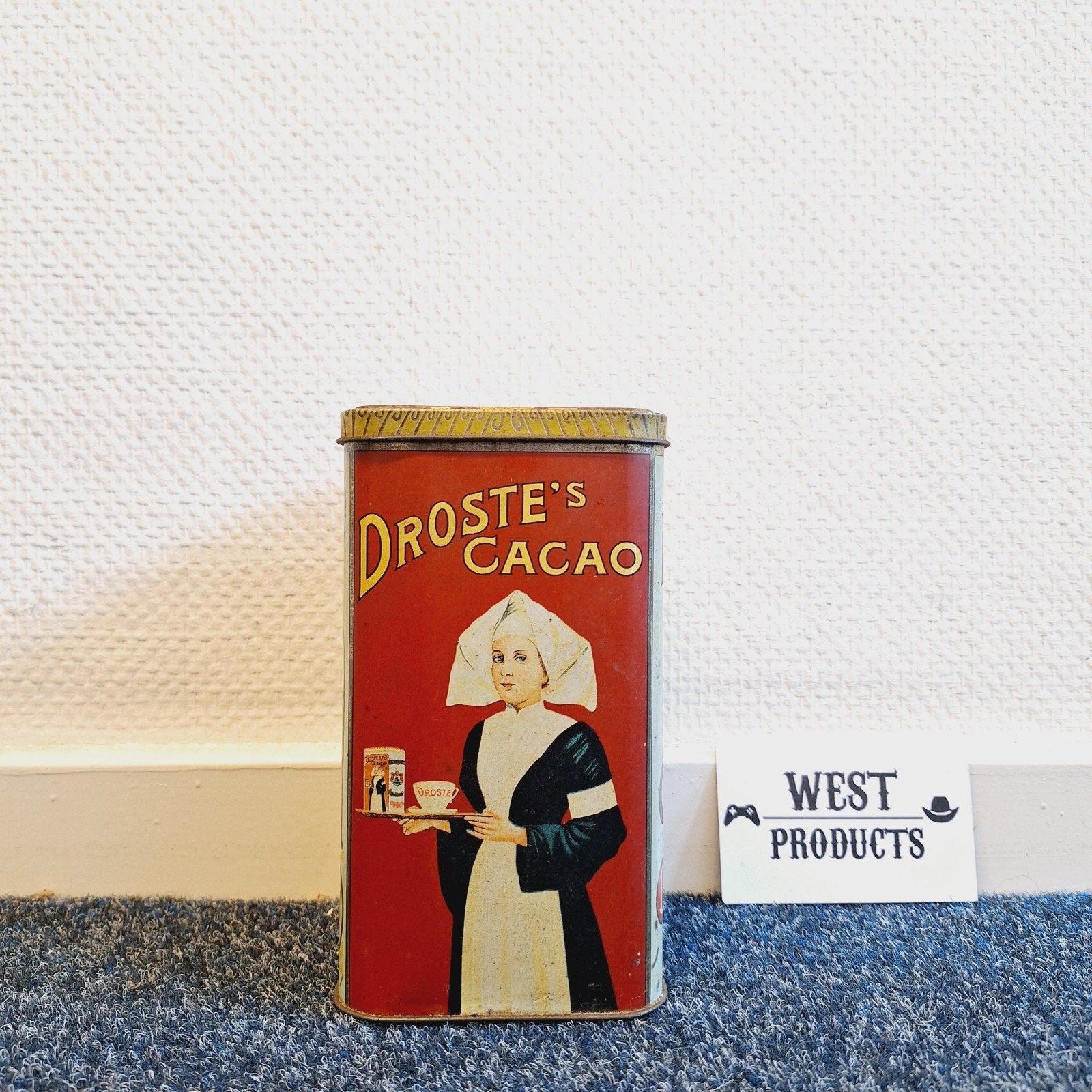 Vintage Droste Blik (Groot), Verzamelen, Blikken, Ophalen of Verzenden, Gebruikt, Koffie, Droste