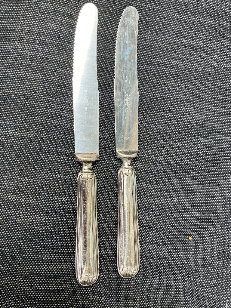 2 messen verzilverd, zilver, Ophalen