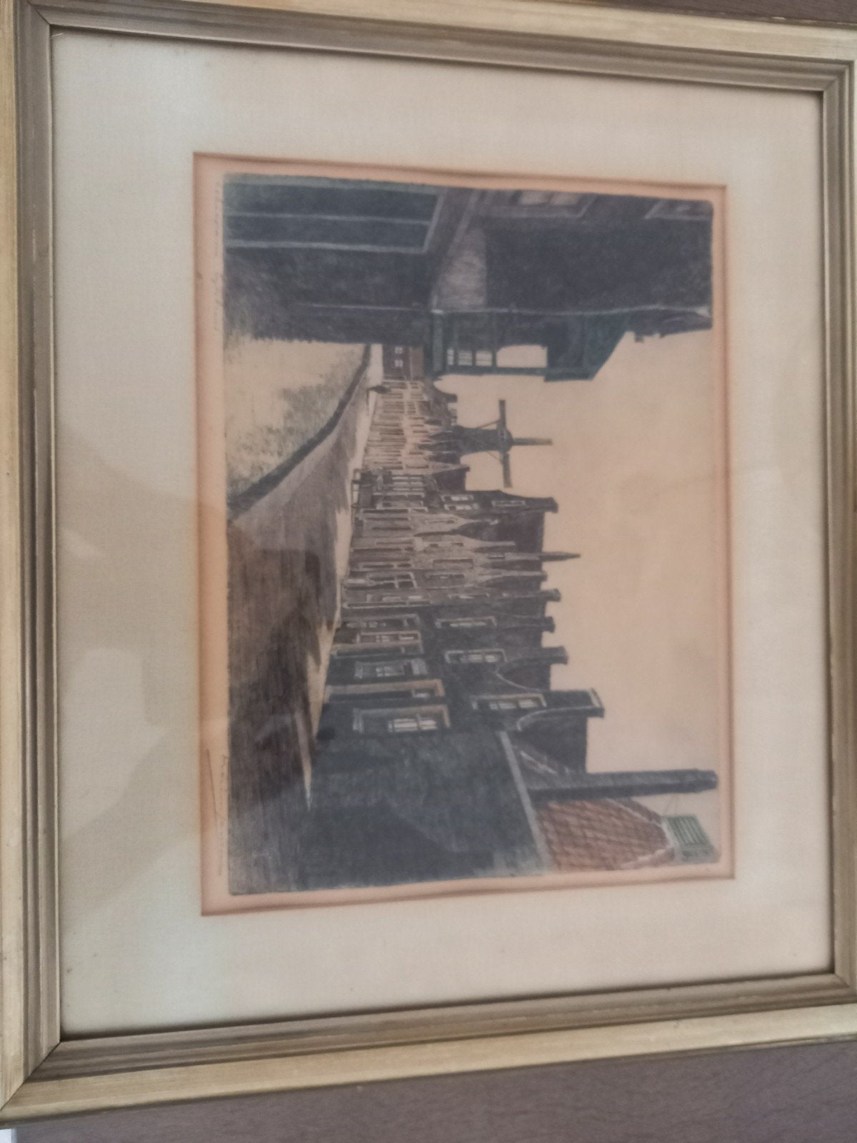 Originele ets van Marius Janssen(1885-1957), Ophalen of Verzenden