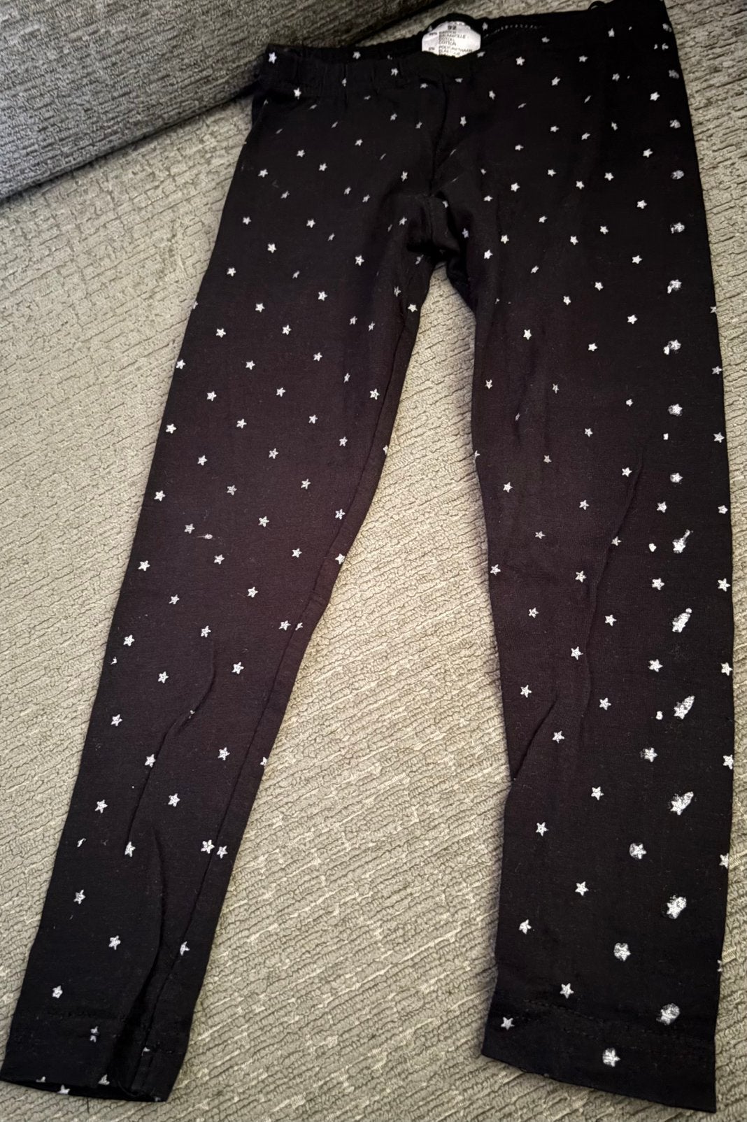 Zwarte legging met sterretjes, meisje, maat 92, Ophalen of Verzenden, Gebruikt, Meisje, Broek