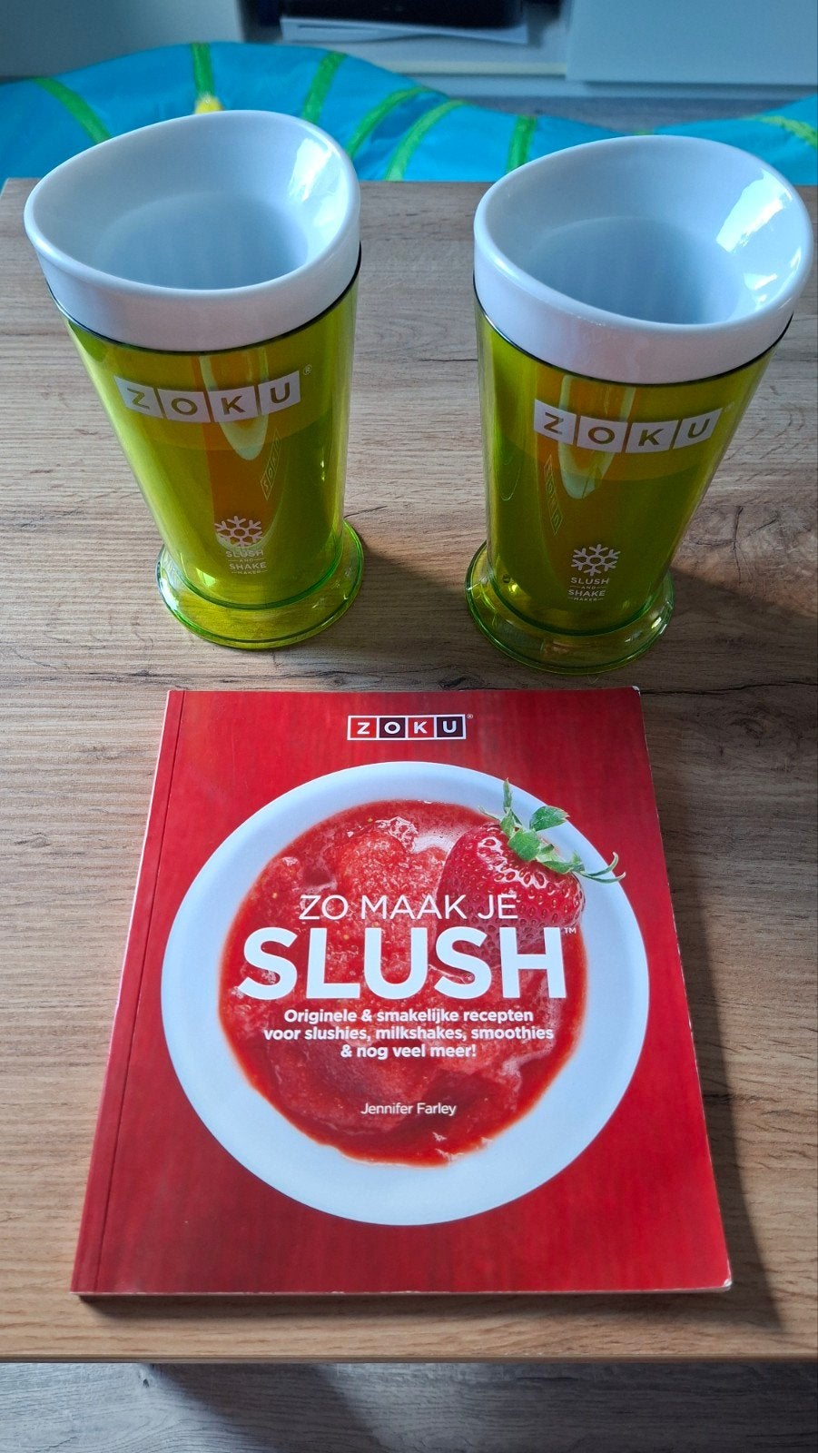 Zoku Slush Maker bekers met receptenboek, Ophalen of Verzenden, Zo goed als nieuw