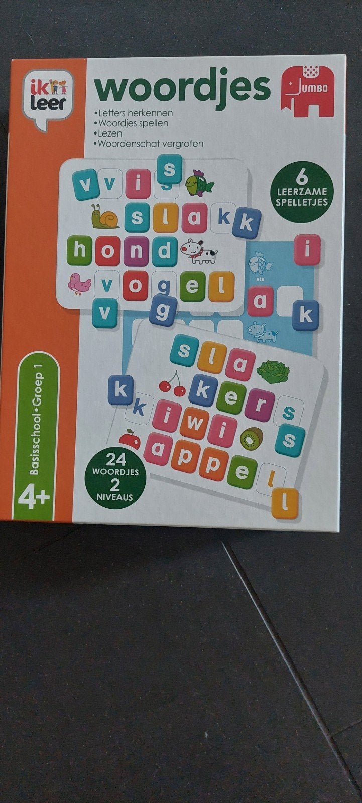 Jumbo Ik Leer Woordjes - Educatief Spel voor Kinderen, Kinderen en Baby's, Speelgoed | Educatief en Creatief, Ophalen of Verzenden