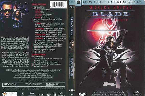 Blade 1., Vanaf 16 jaar, Ophalen of Verzenden, Zo goed als nieuw, Vampiers of Zombies