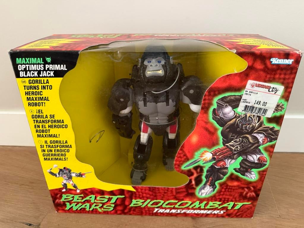 Transformers Beast Wars Optimus Primal 1996 USA compleet, Verzamelen, Transformers, Overige generaties, Ophalen of Verzenden, Zo goed als nieuw