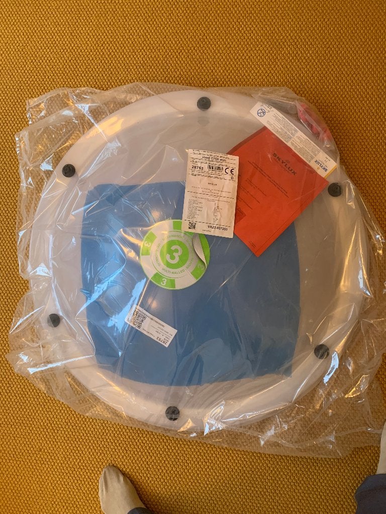 Koepel, Skylux, 3 wandig, rond, diameter 70cm, heatstop, Ophalen, Kunststof, Overige kleuren, Overige typen
