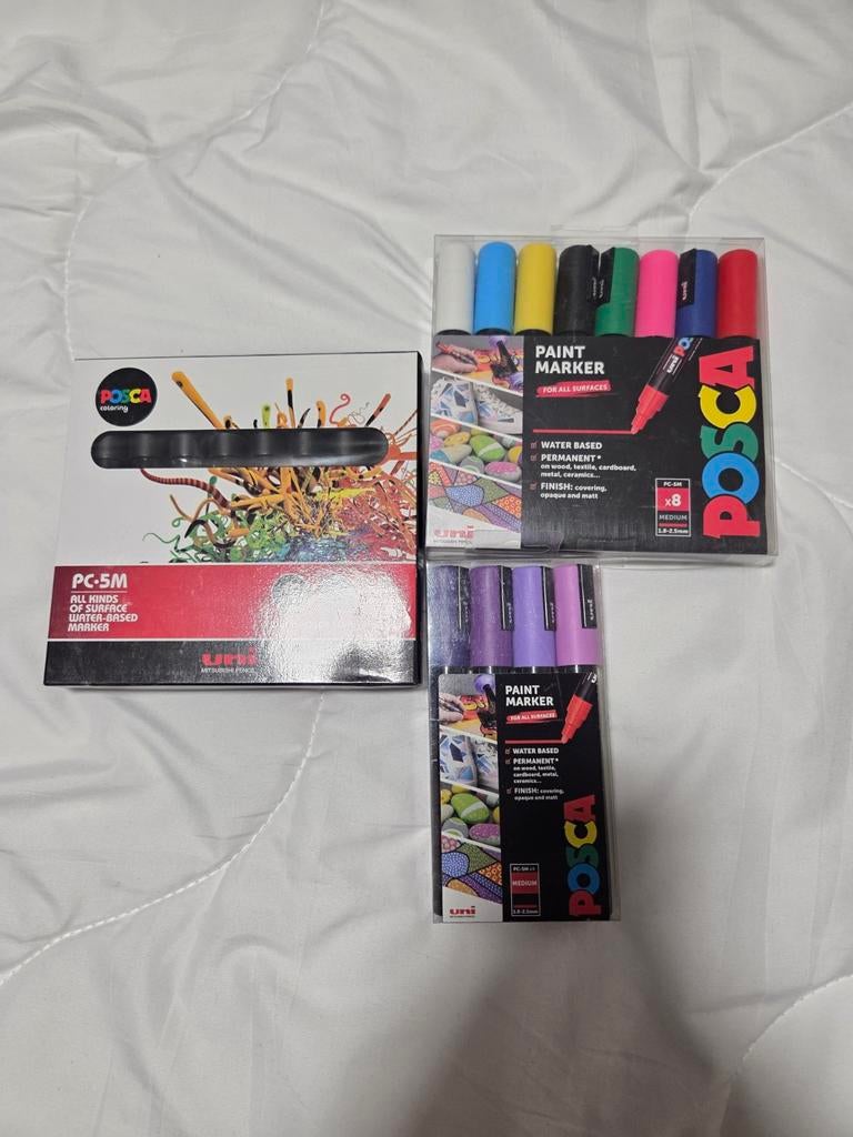20 Nieuwe Stiften Posca Formaat PC5M, Nieuw, ..., Ophalen of Verzenden, Potlood of Stift