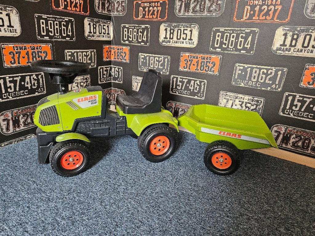 Claas speelgoed tractor met aanhanger, Kinderen en Baby's, Speelgoed | Speelgoedvoertuigen, Ophalen, Gebruikt