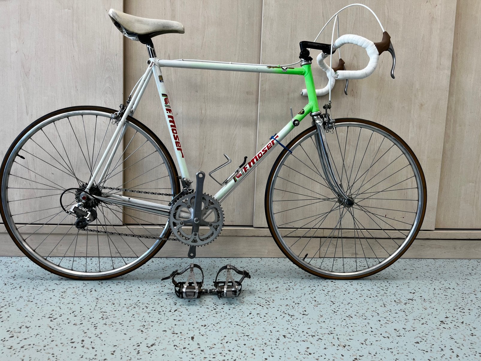 F. Moser vintage racefiets 60CT, 28 inch, Velgrem, Zo goed als nieuw, 57 tot 61 cm