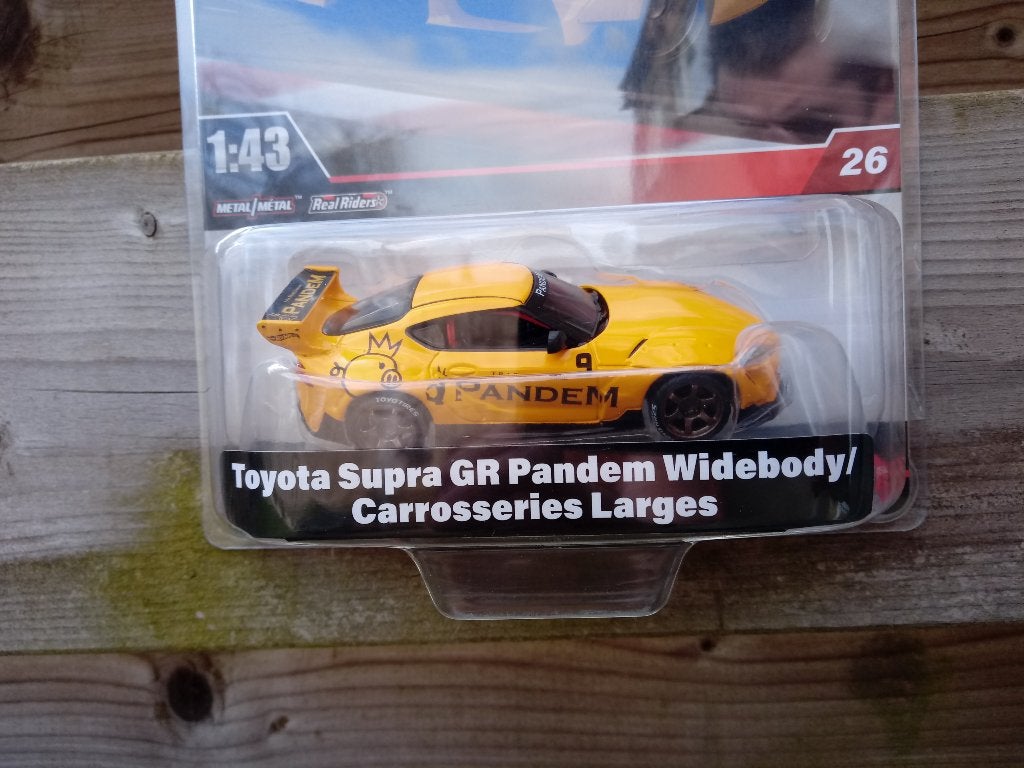 Toyota Supra GR Pandem Widebody Hotwheels 1/43, Hobby en Vrije tijd, Modelauto's | 1:43, Ophalen, Nieuw, Auto, Overige merken