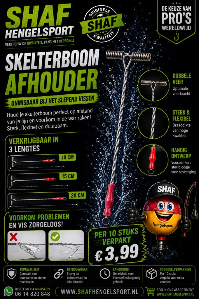Bezem & spiraal afhouder, Watersport en Boten, Ophalen of Verzenden, Nieuw, Kunstaas