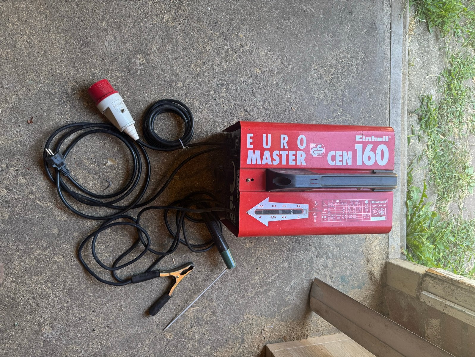 Einhell Euro Master CEN 160 lasapparaat, Ophalen, Gebruikt, 150 tot 250 ampère, Elektroden