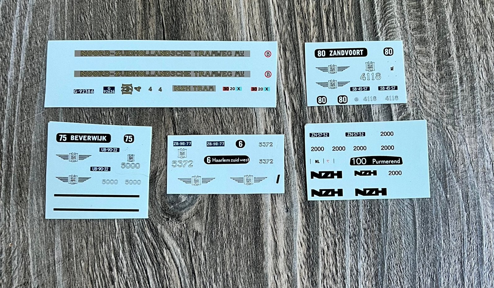 Hb model bus decals NZH 1:87, Ophalen of Verzenden
