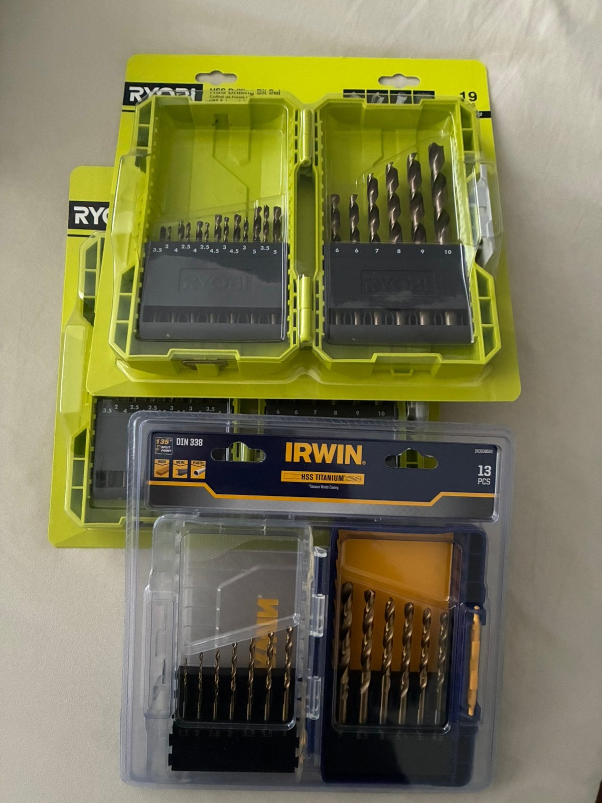 Irwin en Ryobi HSS metaal borenset, Ophalen, Nieuw, Overige typen