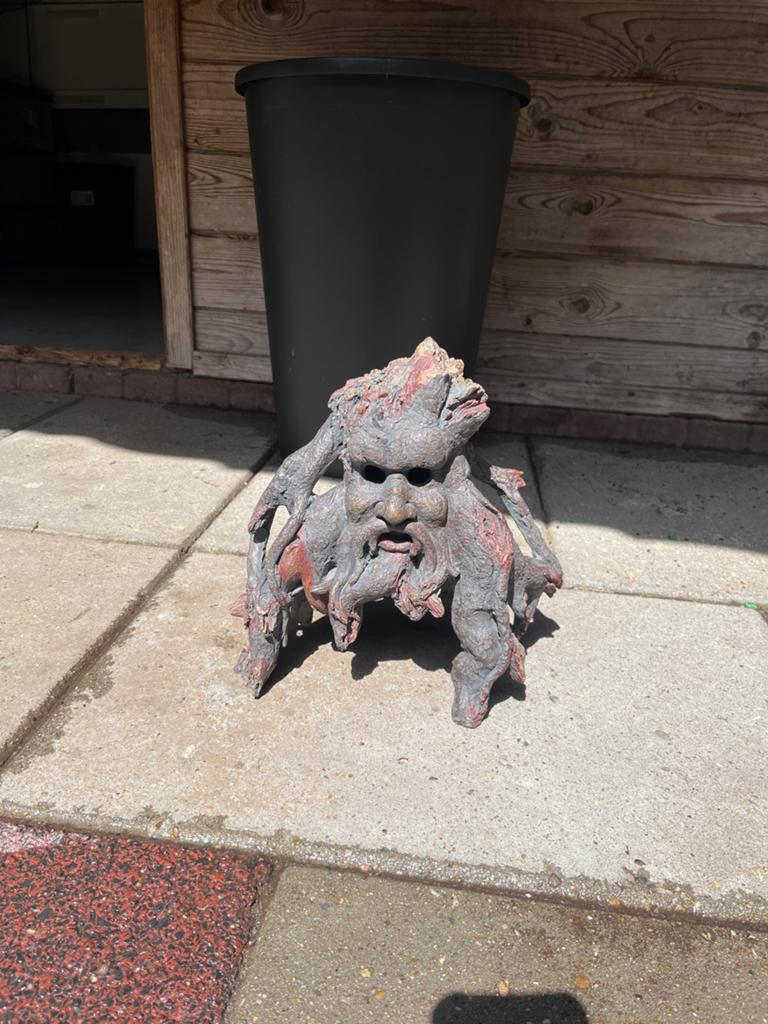 Uniek Wortelbeeld met Gezicht - aquarium Decoratie, Ophalen of Verzenden, Zo goed als nieuw