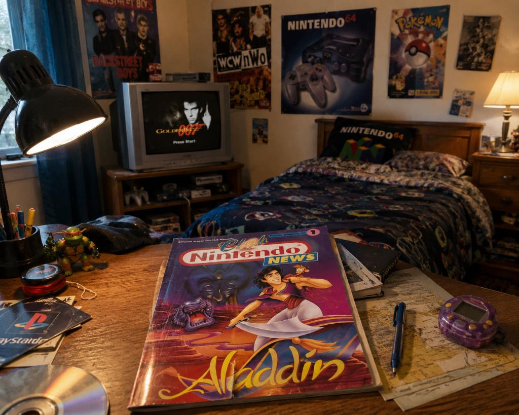 Club Nintendo NEWS 2e Jaargang nr. 1 1994 (Aladdin), Gebruikt, 1 speler, Racen en Vliegen, Ophalen of Verzenden