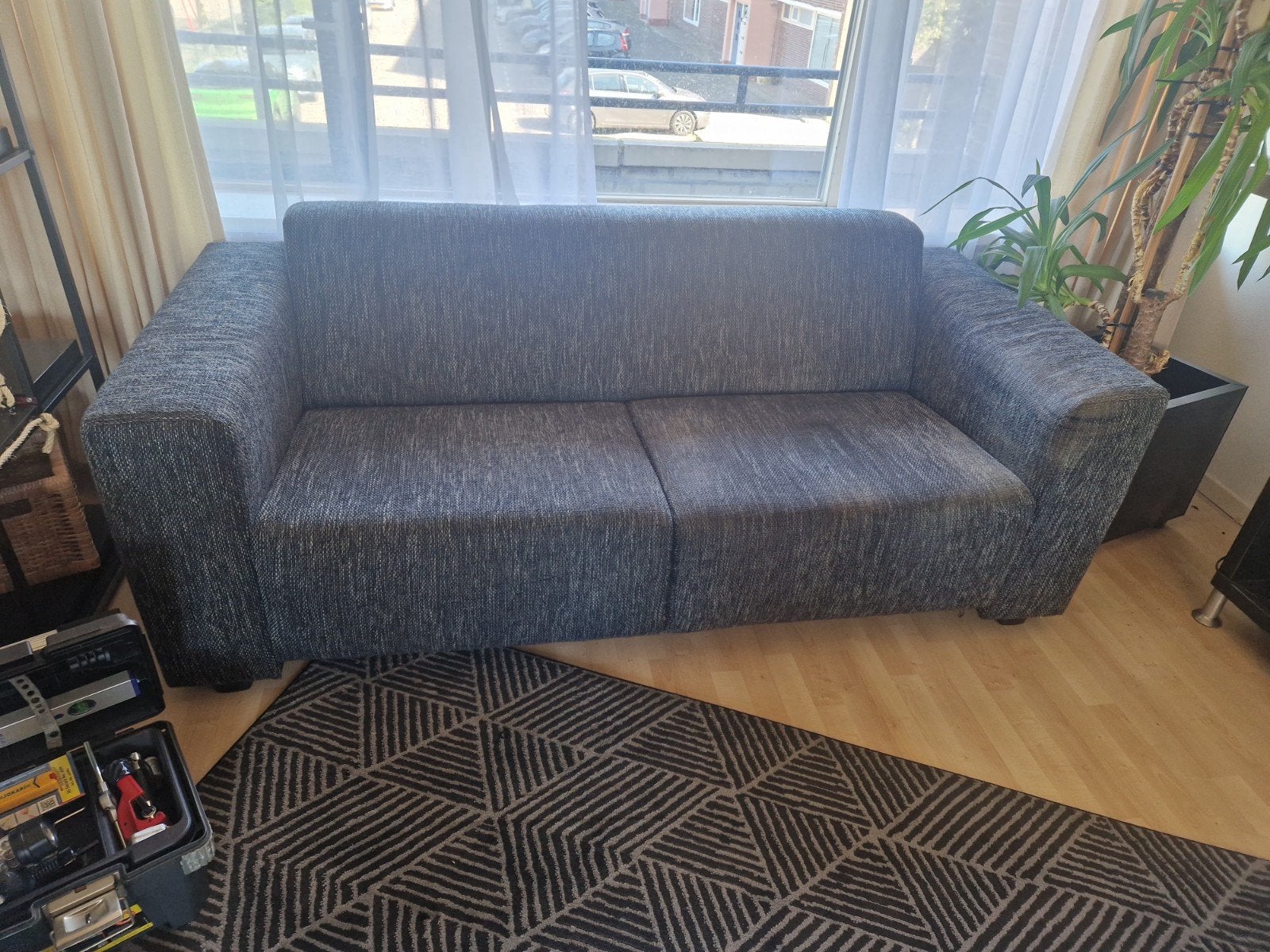 2-zits en 3-zits bankstel - Gebruikt met lichte slijtage, Ophalen, Gebruikt, 75 tot 100 cm, Rechte bank