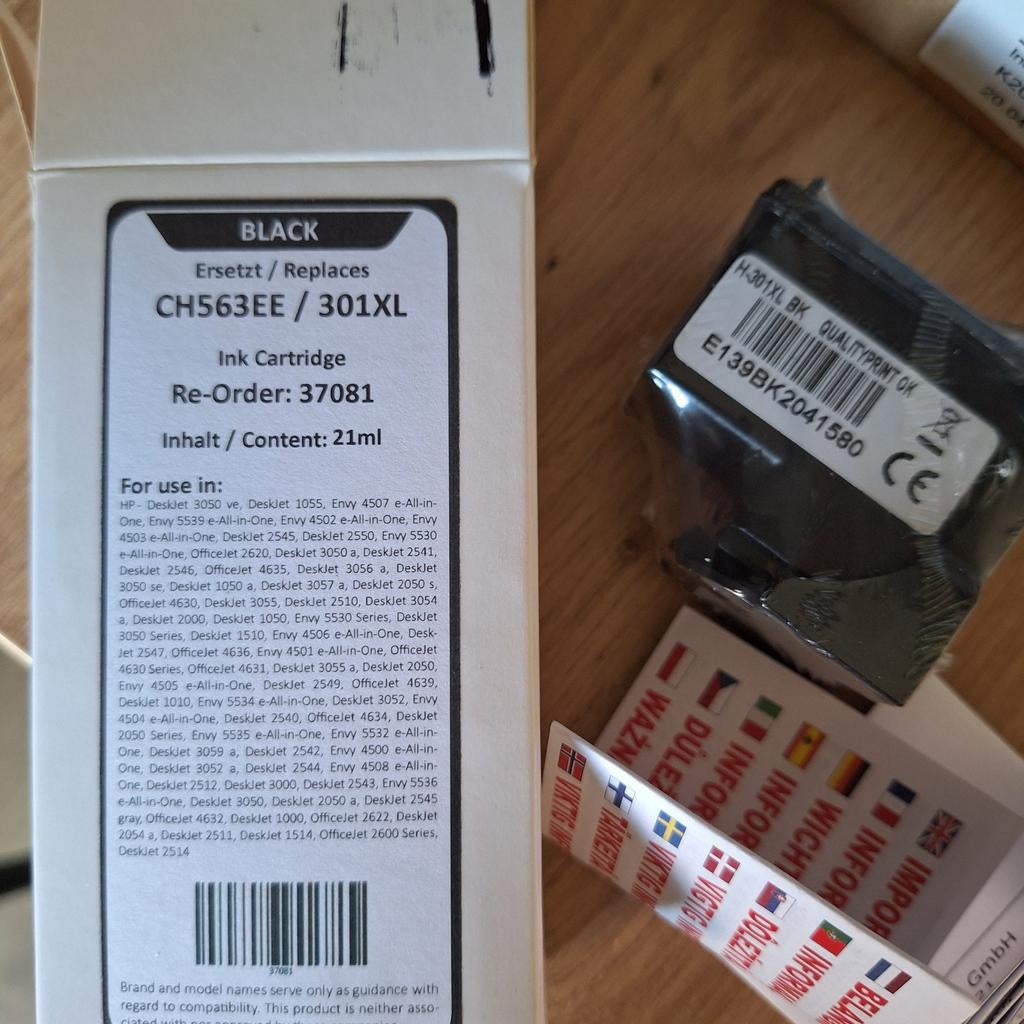 301XL 123inkt eigenmerk cartridges (zwart), Ophalen of Verzenden, Nieuw, Cartridge, 123inkt eigenmerk