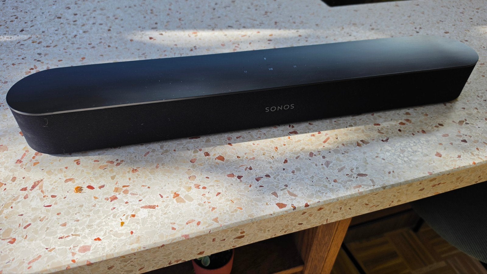 Sonos Beam soundbar gen1 zwart incl. HDMI en stroomkabel, Ophalen of Verzenden, Zo goed als nieuw