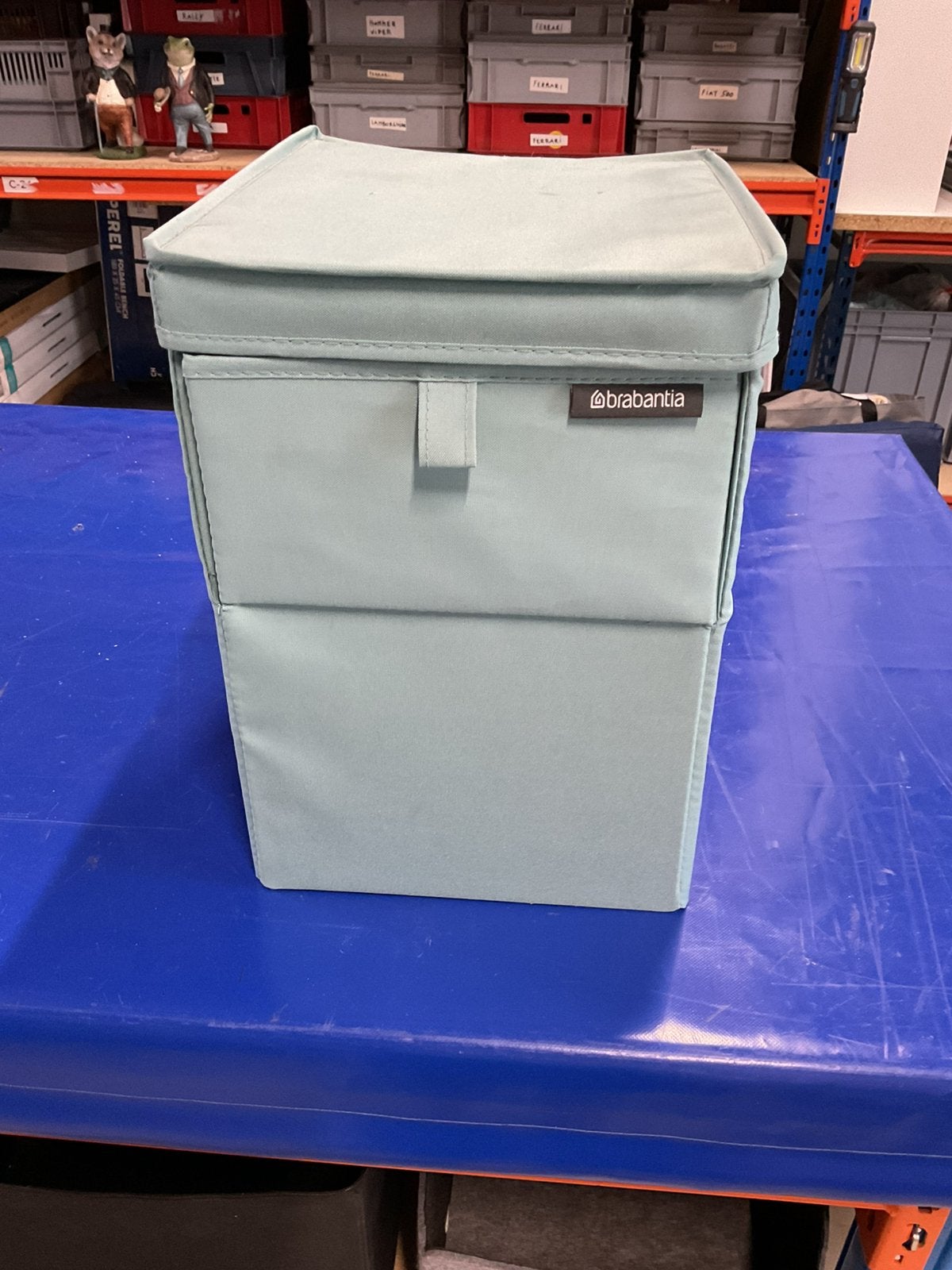 Brabantia stoffen grote opbergbak met deksel en klep, Ophalen, Zo goed als nieuw, 60 cm of meer, Minder dan 35 cm