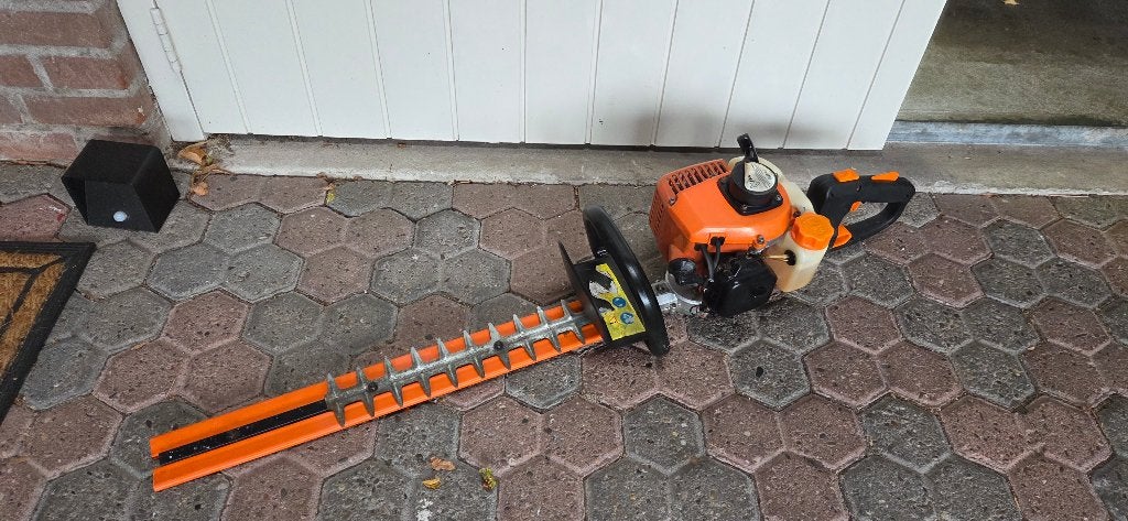 Benzine heggenschaar, Tuin en Terras, Ophalen, Gebruikt, Benzine, Fuxtec