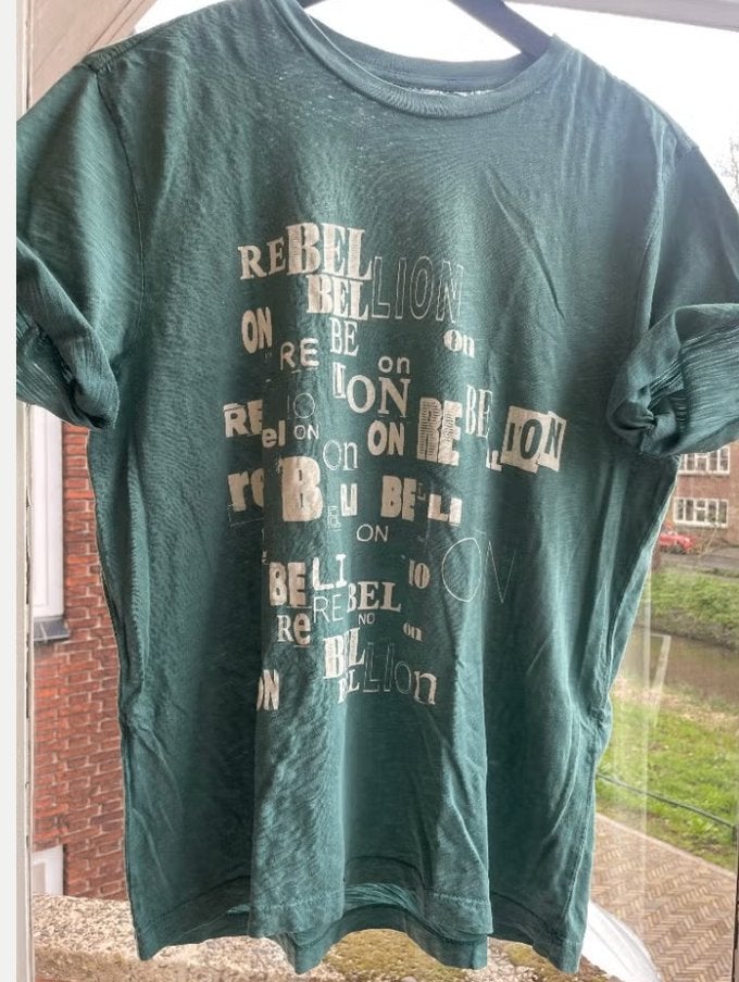 Isabel Marant Etoile groen T-shirt Pewela mt M katoen, Verzenden, Korte mouw, Maat 36 (S), Isabel Marant Etoile