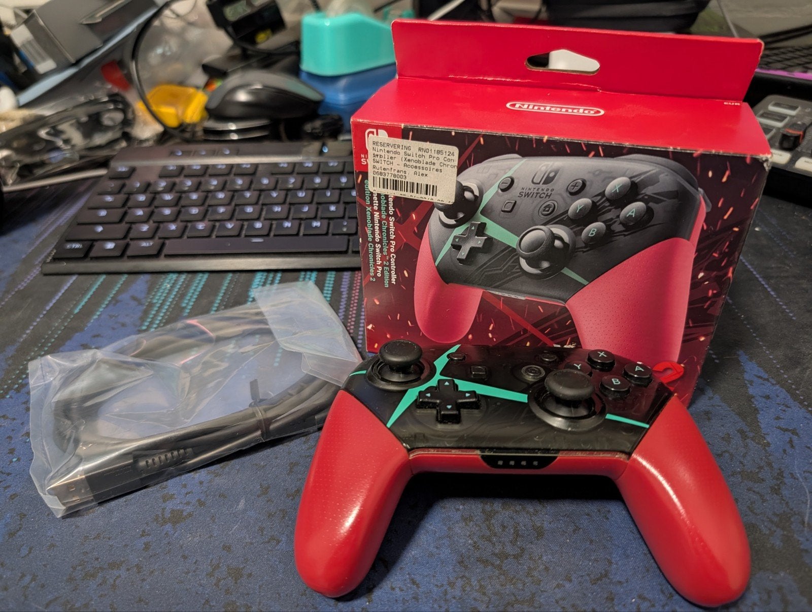 Nintendo Switch Pro Controller - Xenoblade Chronicles 2, Spelcomputers en Games, Ophalen of Verzenden, Gebruikt, Met 1 controller