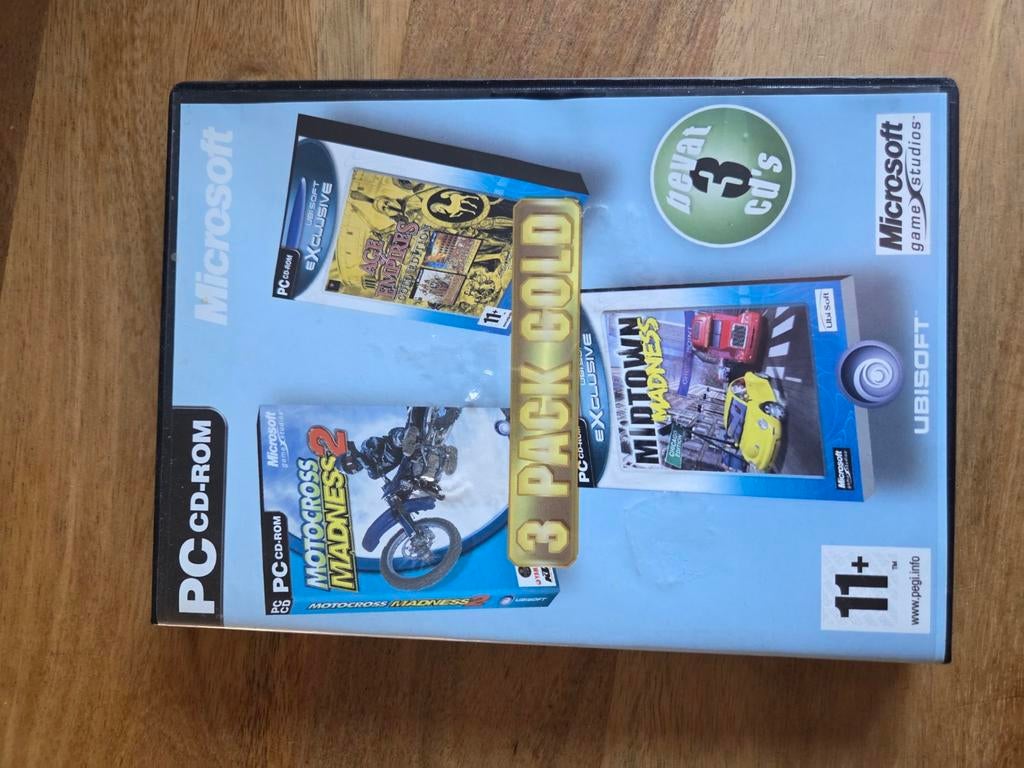 PC CD-ROM 3 Pack Gold: Age of Empires, Motocross, Midtown, Spelcomputers en Games, Gebruikt, 1 speler, Ophalen of Verzenden, Strategie en Constructie