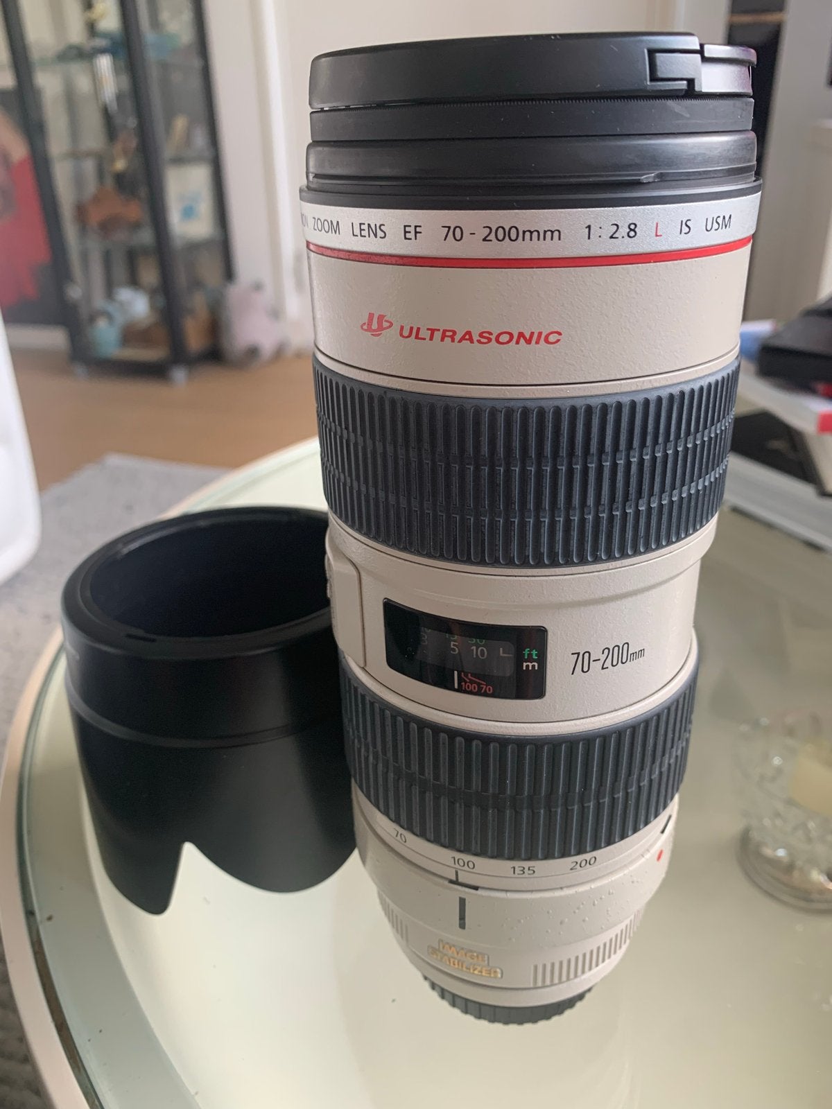 Canon EF 70-200mm f/2.8 L IS USM Zoomlens, Audio, Tv en Foto, Fotografie | Lenzen en Objectieven, Ophalen, Canon, Autofocus, Telelens