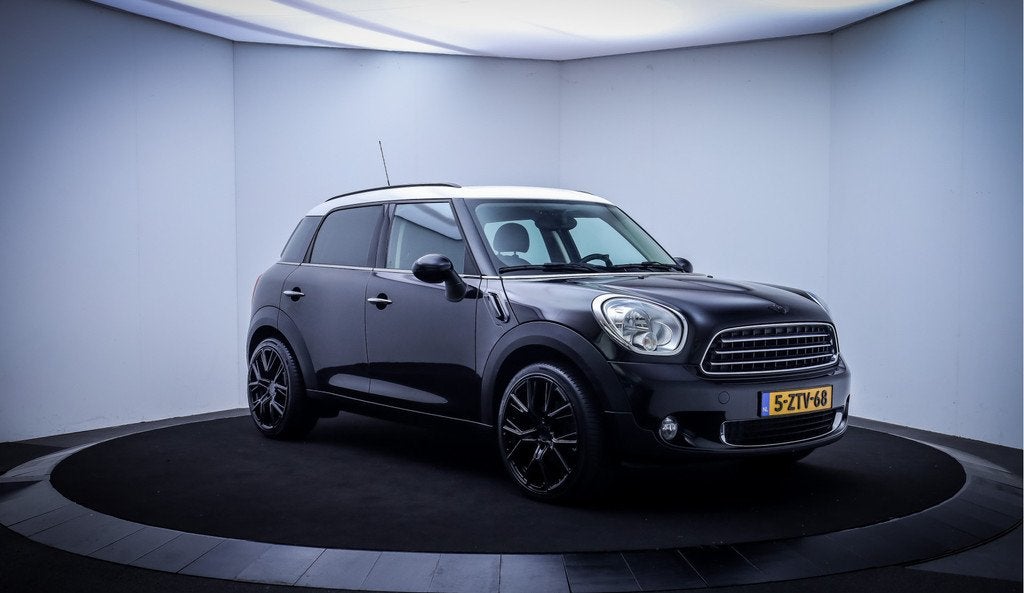 MINI Countryman 1.6 Cooper Chili LEDER | CLIMA | STOELVERW |, Euro 5, Gebruikt, Zwart, Bedrijf