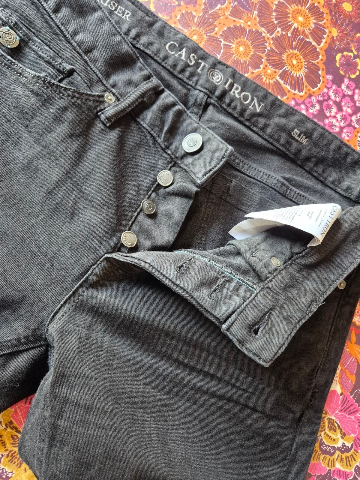 Cast Iron jeans spijkerbroek Riser Slimfit maat 31/34, ., Zwart, W32 (confectie 46) of kleiner, Ophalen of Verzenden