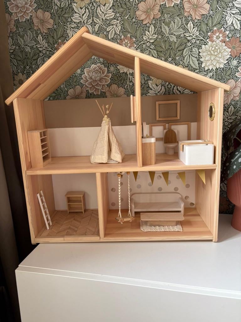 Houten poppenhuis, Ophalen, Gebruikt, Poppenhuis