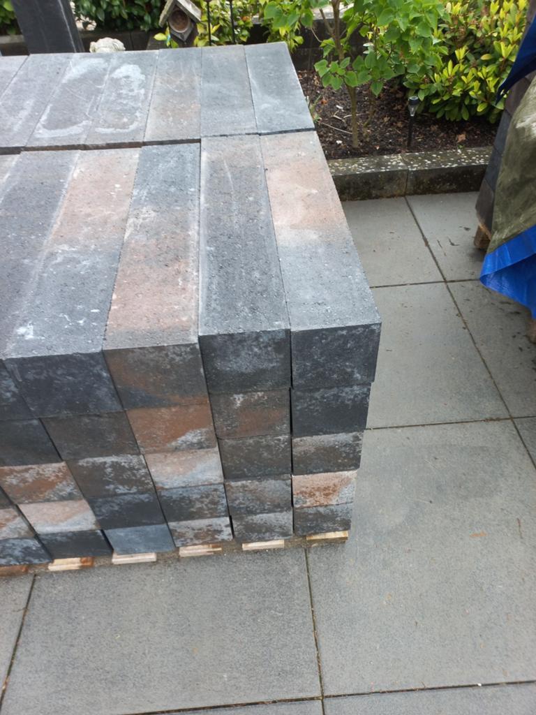 Te koop nieuwe stapelblokken texels bont, Tuin en Terras, Tegels en Klinkers, Ophalen, Overige typen, Nieuw, Minder dan 5 m²