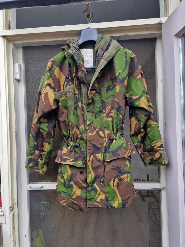 Camouflage regenjas, Ophalen of Verzenden, Landmacht, Nederland, Kleding of Schoenen