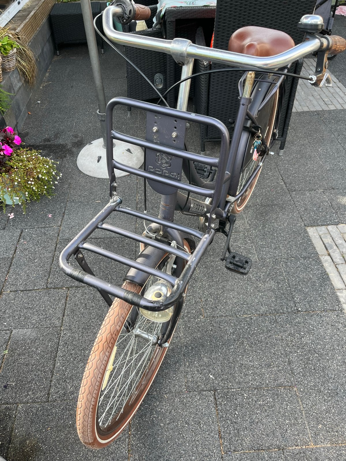 Popal transportfiets 26 inch grijs met gebruiksporen, Fietsen en Brommers, Fietsen | Dames | Damesfietsen, Minder dan 47 cm, Ophalen