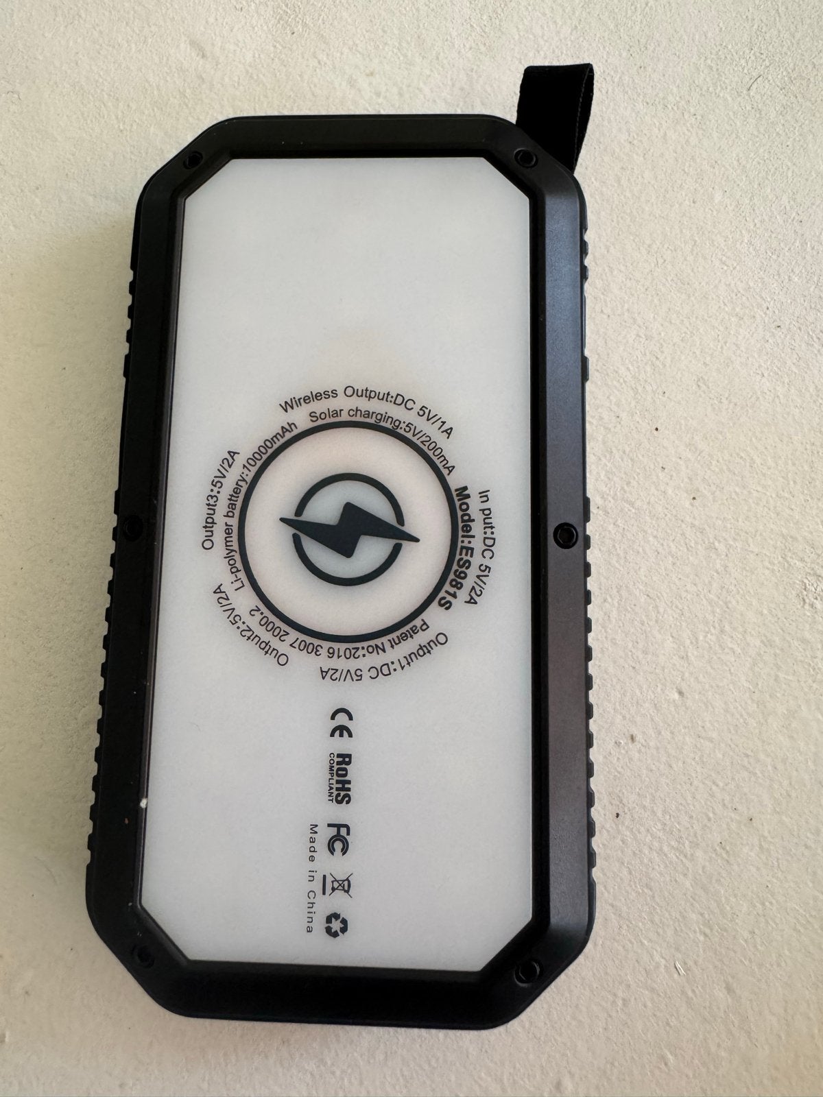 Tedroka Powerbank met Zonnepaneel - 70000mAh, Verzenden, Zo goed als nieuw