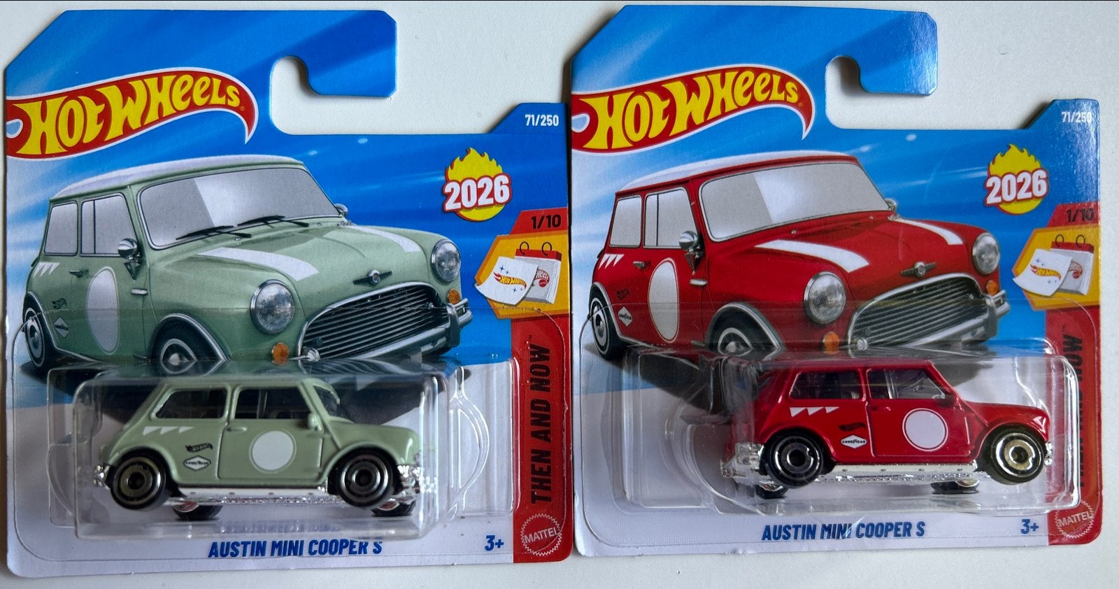 Hot Wheels Austin Mini Cooper S (2026) - Groen & Rood, Ophalen of Verzenden, Nieuw, Auto