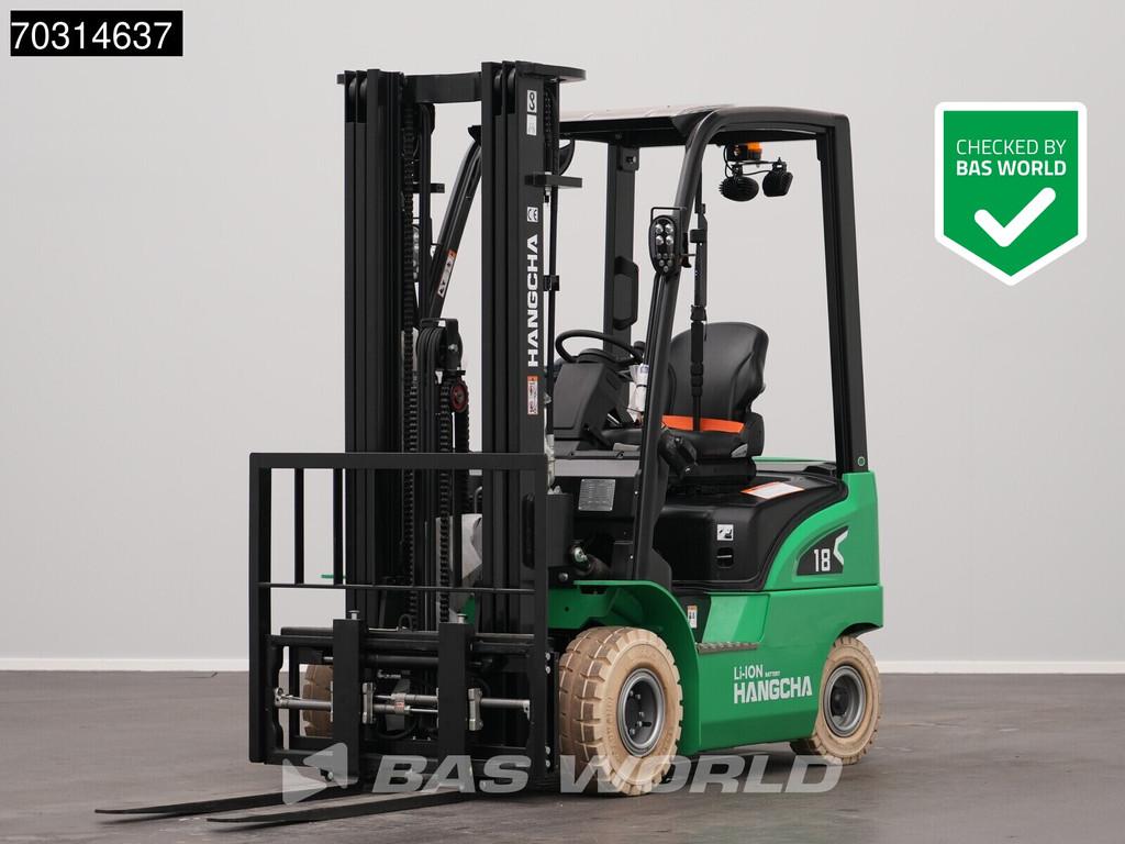 Hangcha CPD18 Elektrische Heftruck- Li-ion - Triplex - Free, Zakelijke goederen, Machines en Bouw | Heftrucks en Intern transport