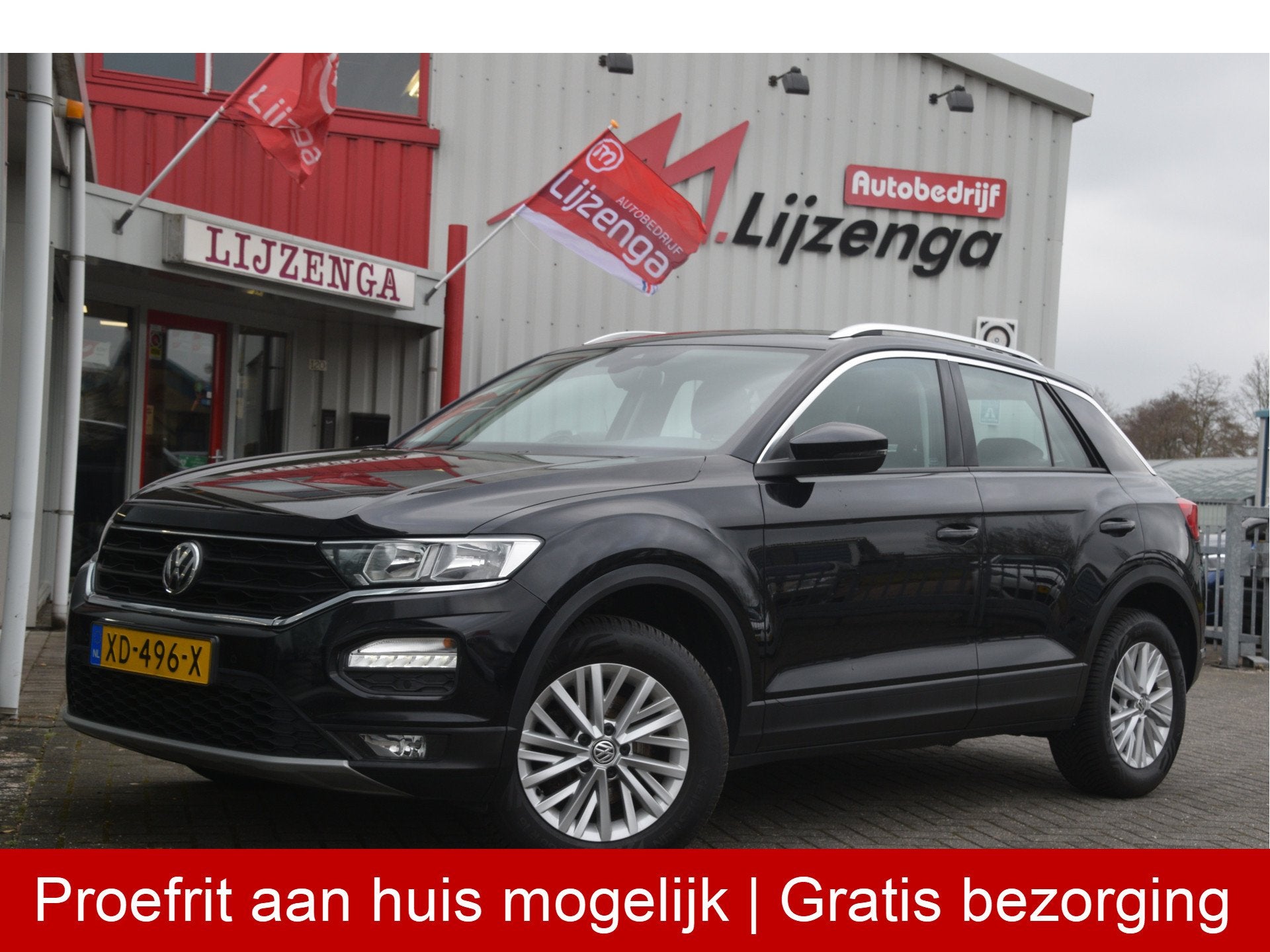 Volkswagen T-Roc 1.5 TSI Style Carplay | PDC | Trekhaak | LM, Auto's, Volkswagen, Stof, Euro 6, 4 cilinders, Zwart